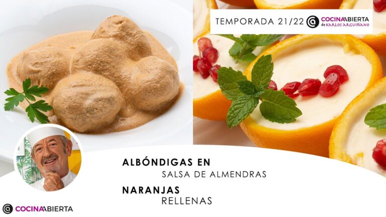 albóndigas en salsa de almendras arguiñano