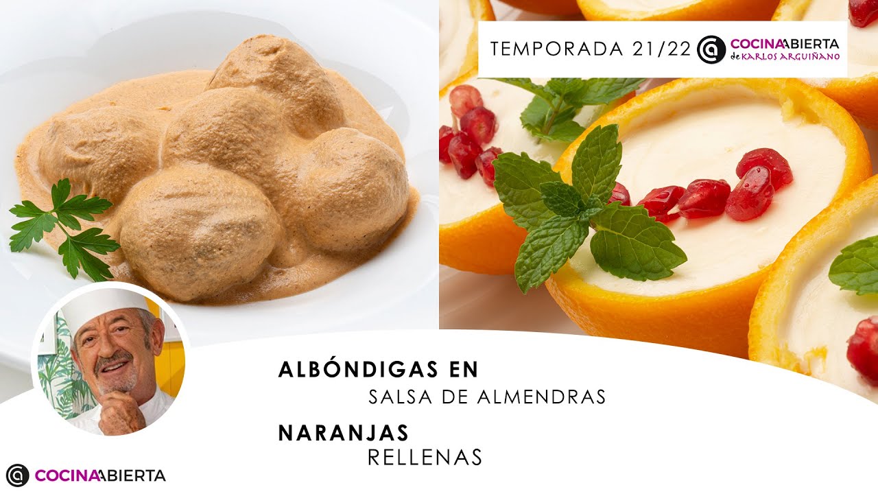 albóndigas en salsa de almendras arguiñano
