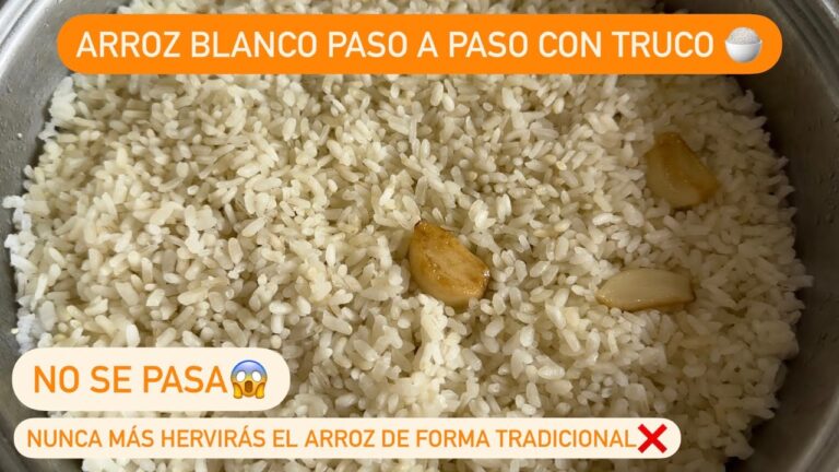arroz blanco sin que se pegue