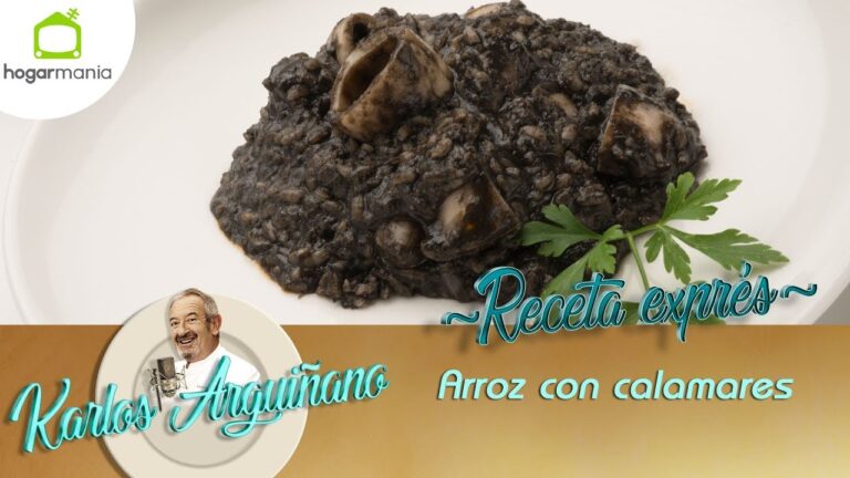 arroz con calamares en su tinta arguiñano