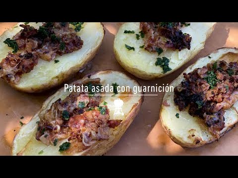 asar patatas en barbacoa de gas