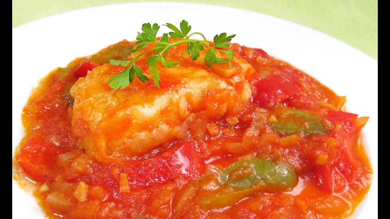 bacalao con tomate y vino blanco