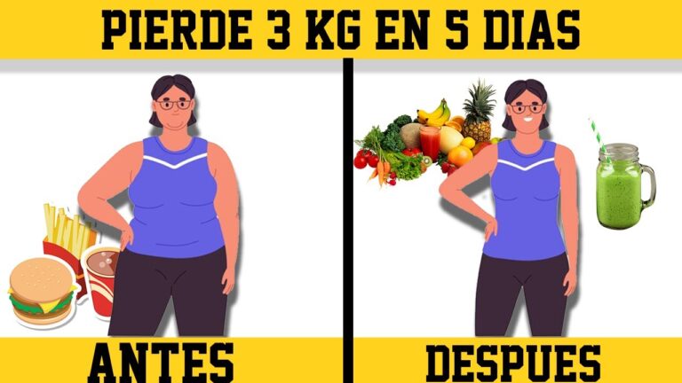 bajar de peso en una semana 3 kilos