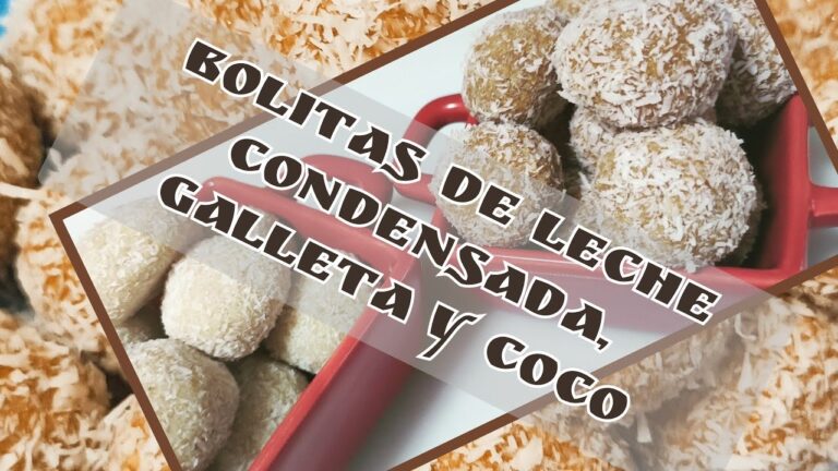 bolitas de coco leche condensada y galleta