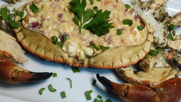 buey de mar relleno de txangurro