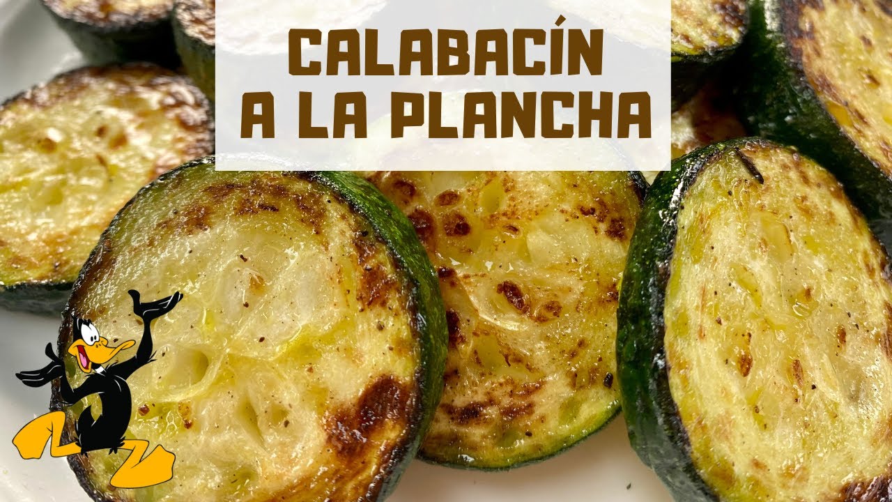 calabacin a la plancha con queso