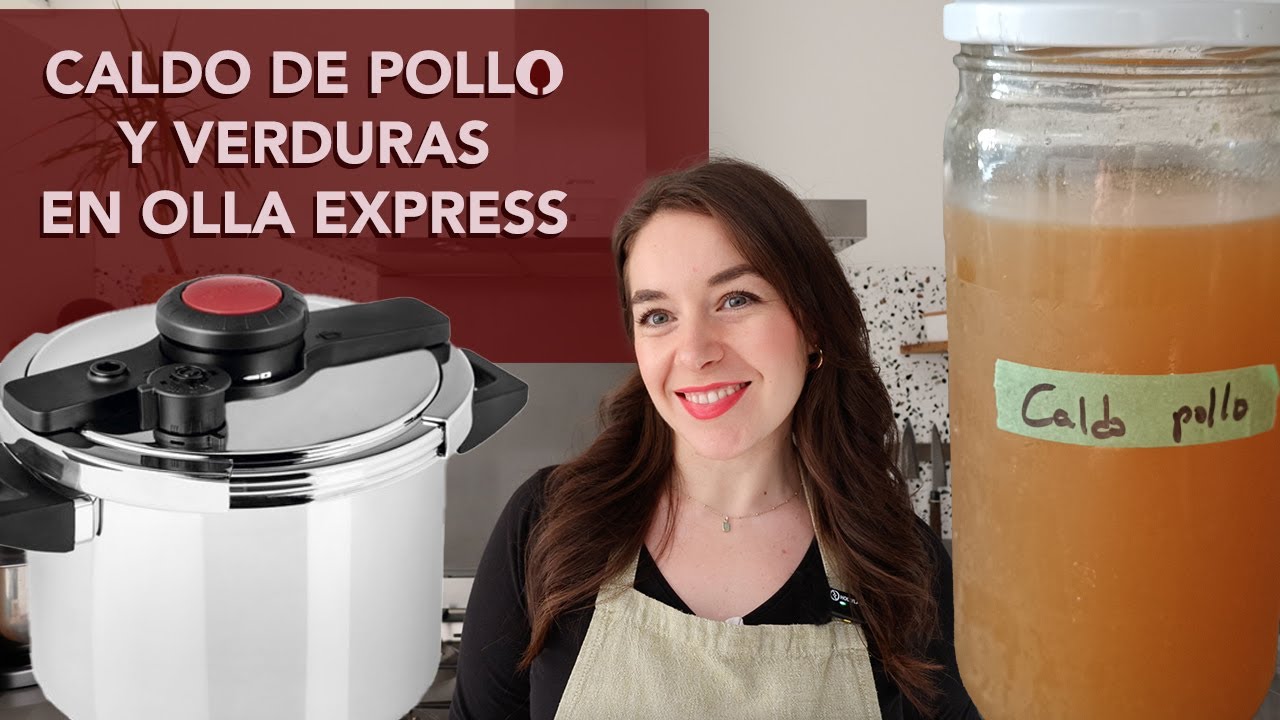 caldo de pollo en olla express