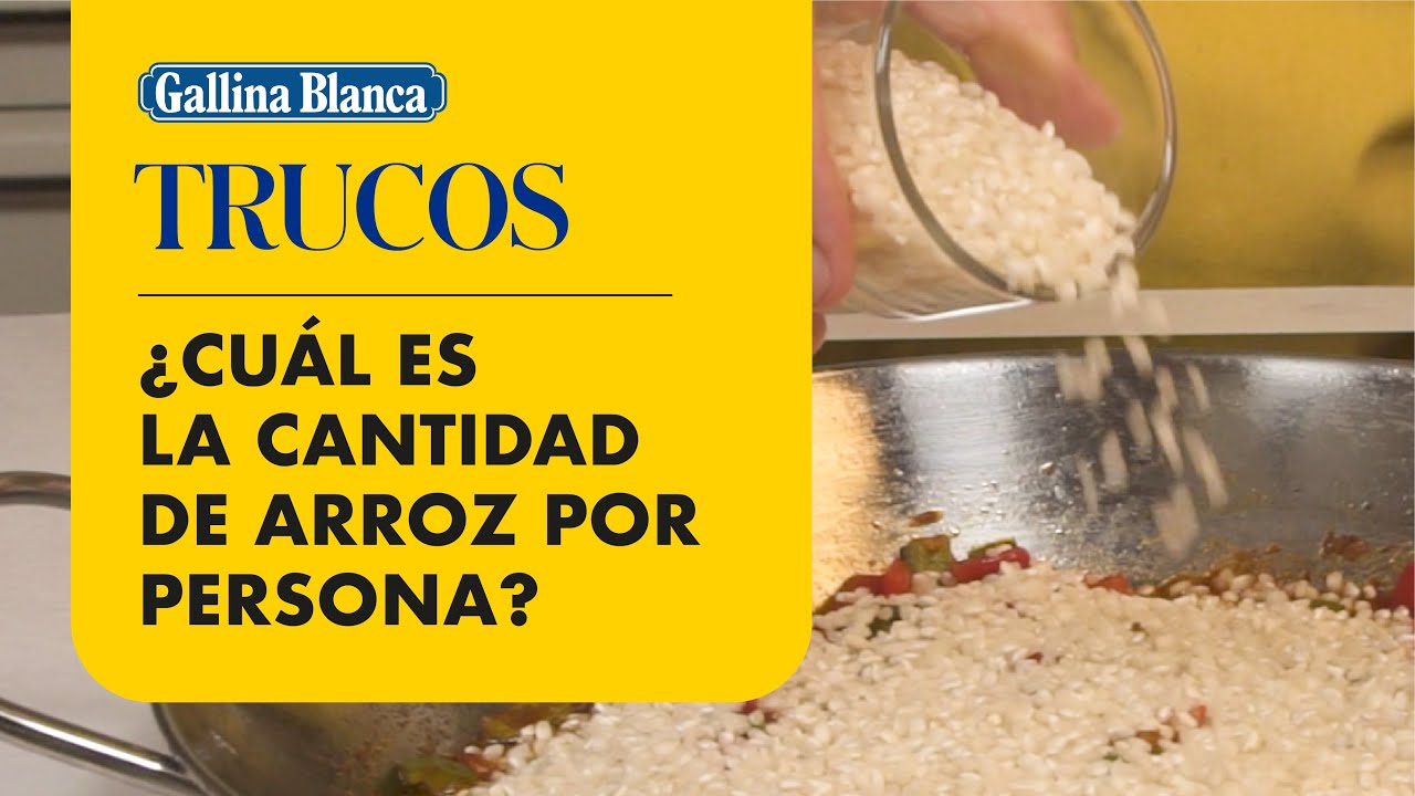 cantidad de arroz para 3 personas
