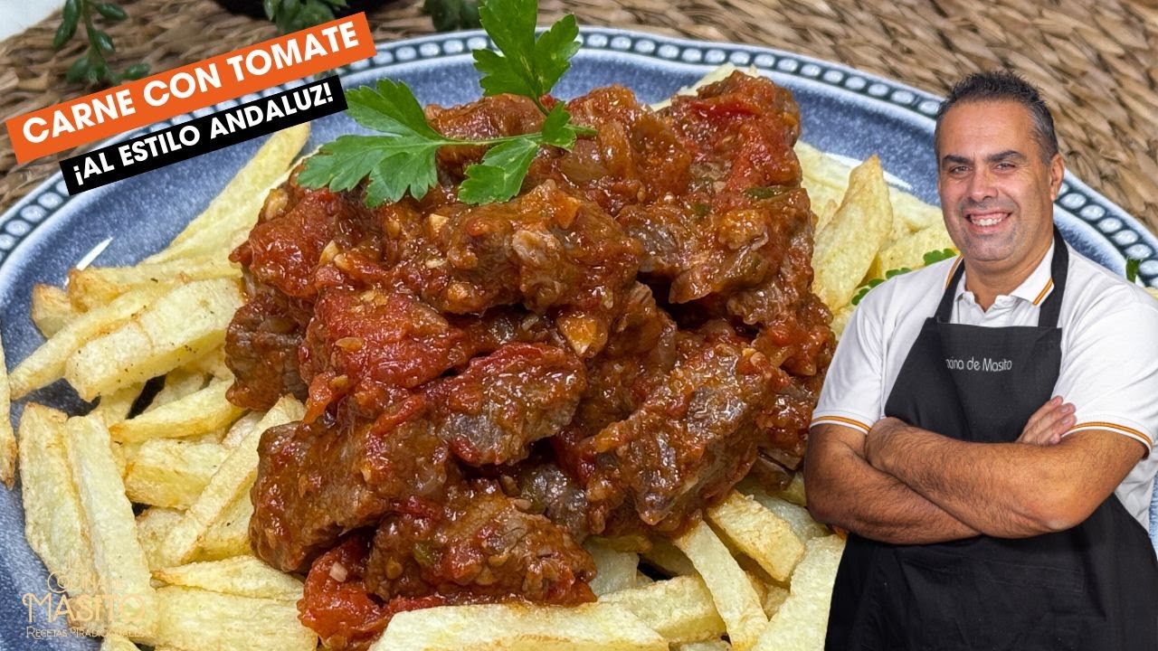 carne con tomate como en los bares