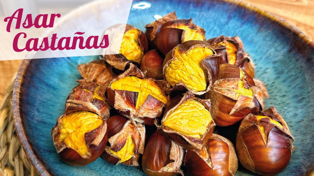 castañas asadas en freidora de aire cosori
