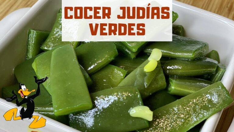cocer judías verdes tiempo de cocción