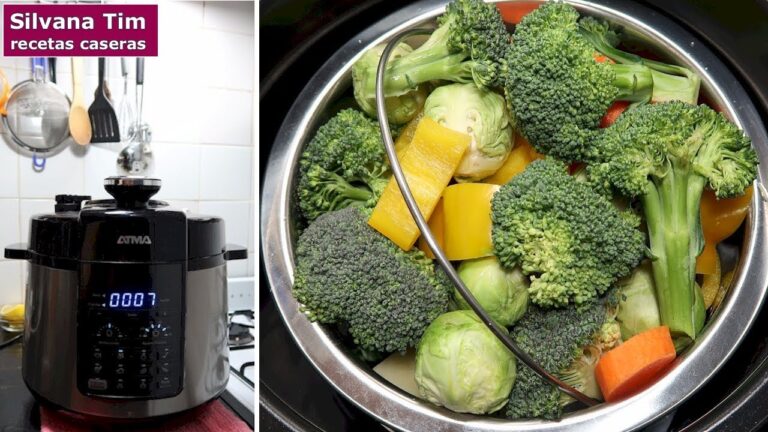 cocinar verduras en olla a presion