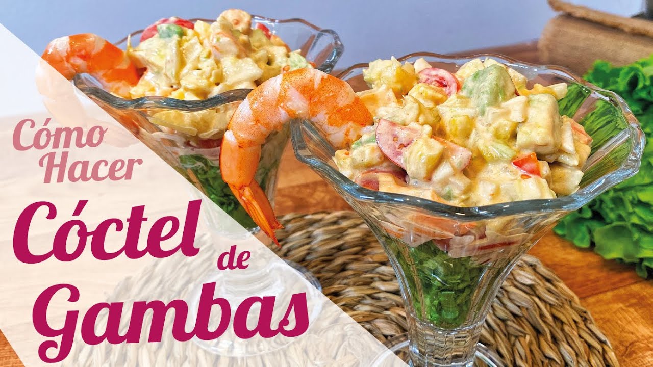 coctel de gambas con salsa rosa