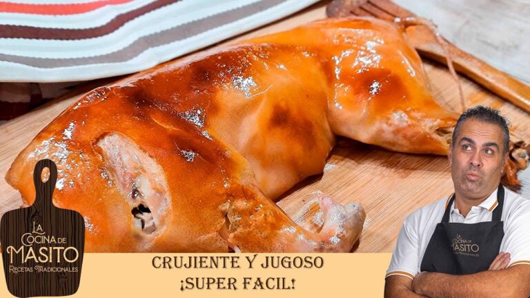 como asar medio cochinillo al horno