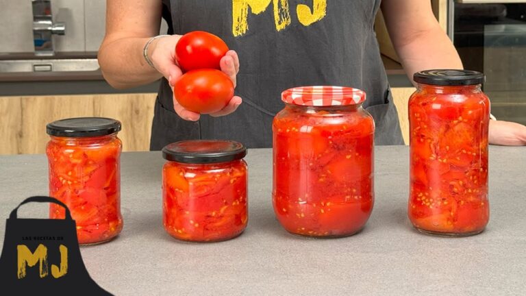 como conservar tomates en botes de cristal
