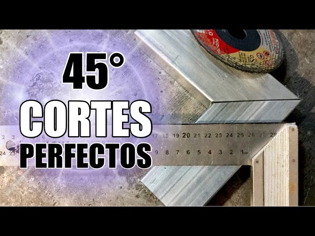 como cortar en angulo de 45 grados
