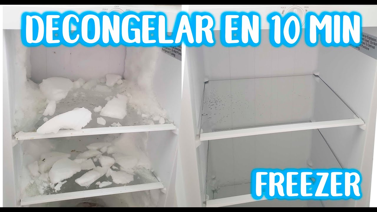 como descongelar un congelador con mucho hielo