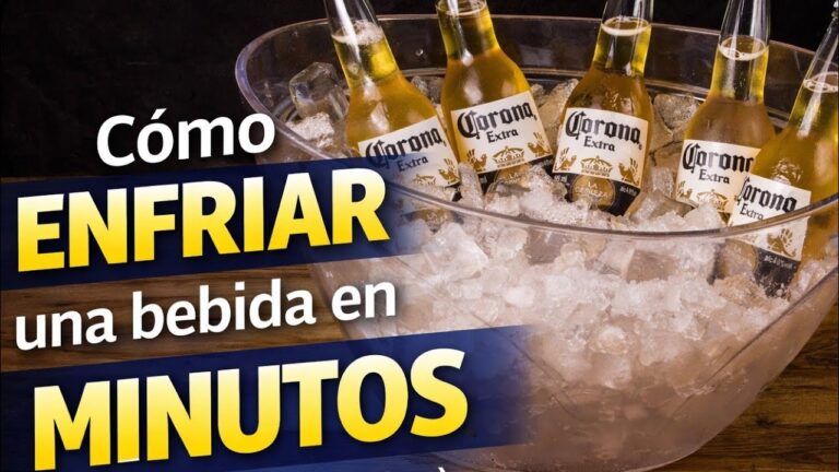 como enfriar cerveza rápido con sal