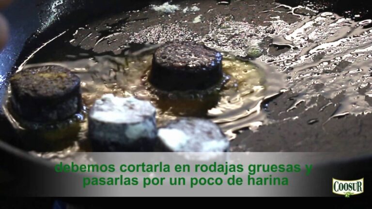 como freir morcilla sin que se rompa