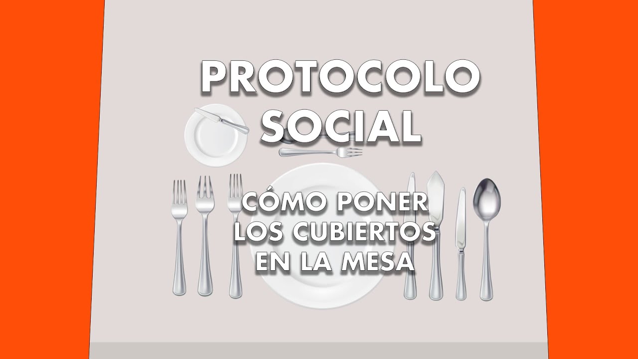 como poner cubiertos en el plato