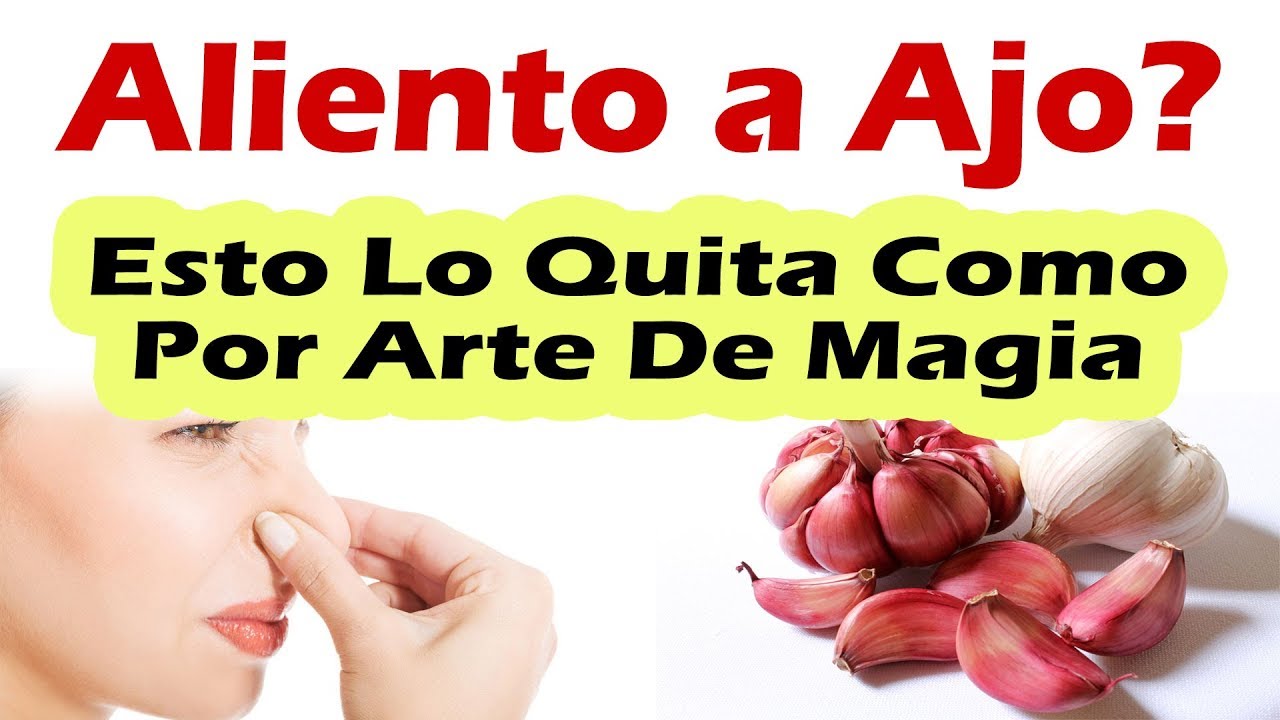 como quitar el sabor a ajo de la boca