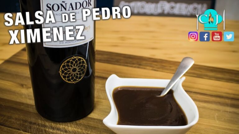 cómo se hace la salsa pedro ximénez