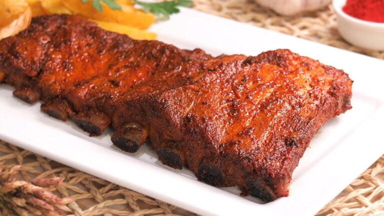 costillar de cerdo asado al horno