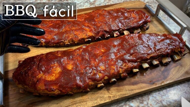 costillas a la barbacoa al horno