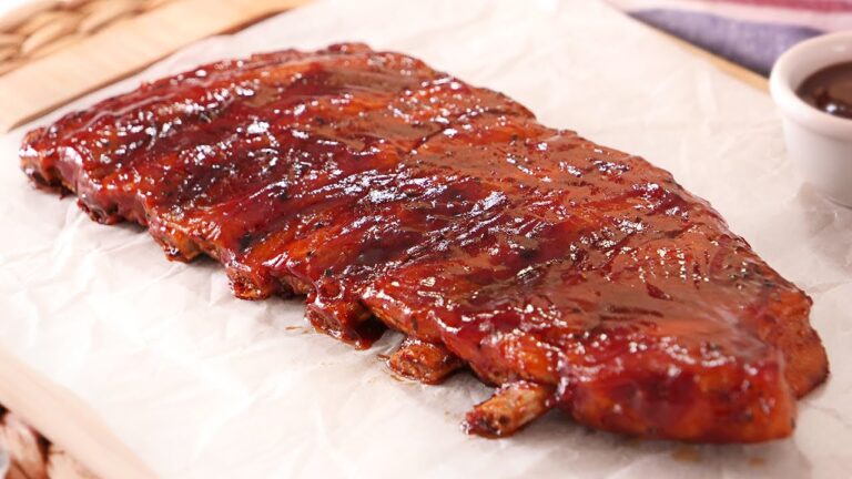 costillas de cerdo al horno con barbacoa