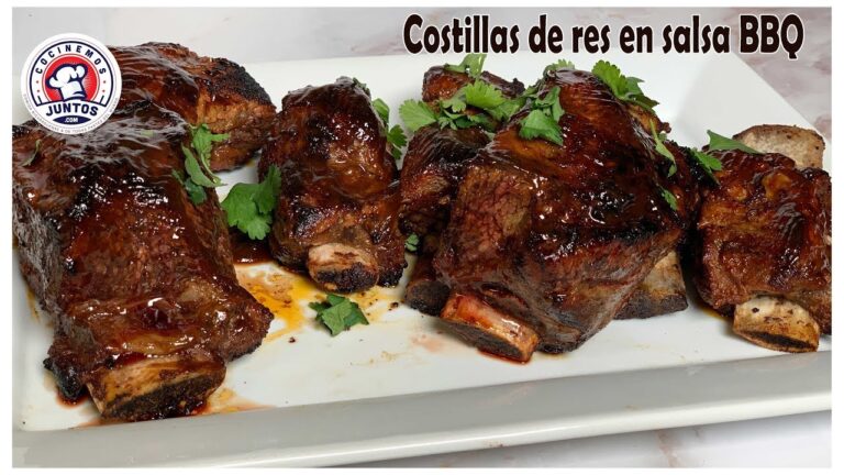 costillas de ternera en salsa bbq
