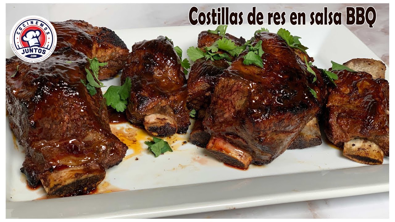 costillas de ternera en salsa bbq