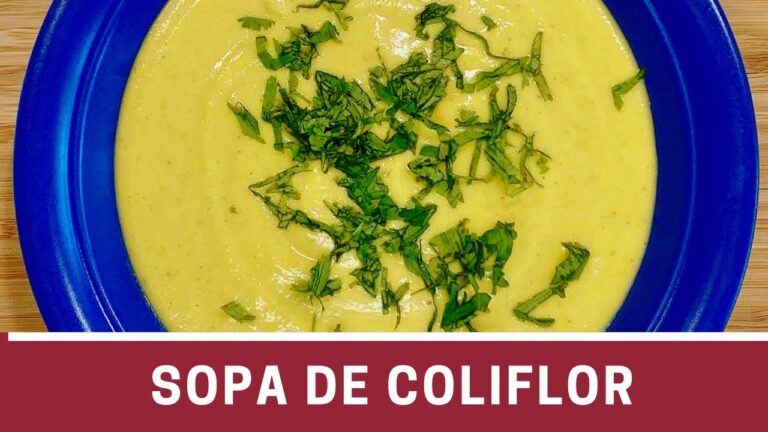 crema de coliflor y manzana al curry