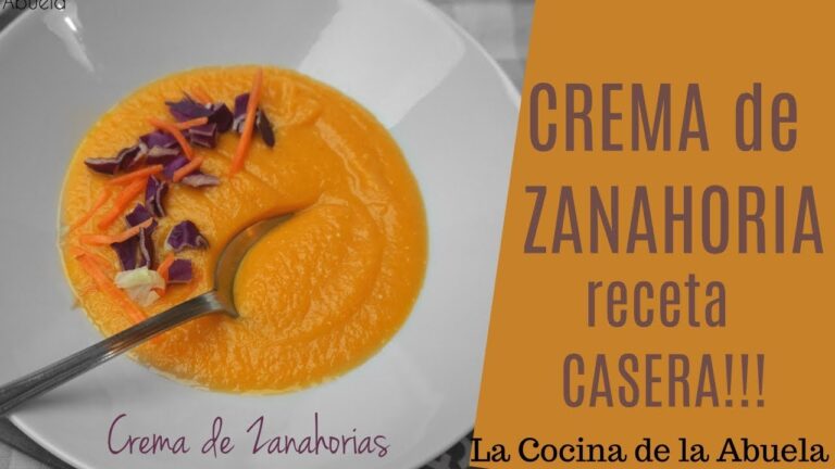 crema de zanahoria receta dela abuela