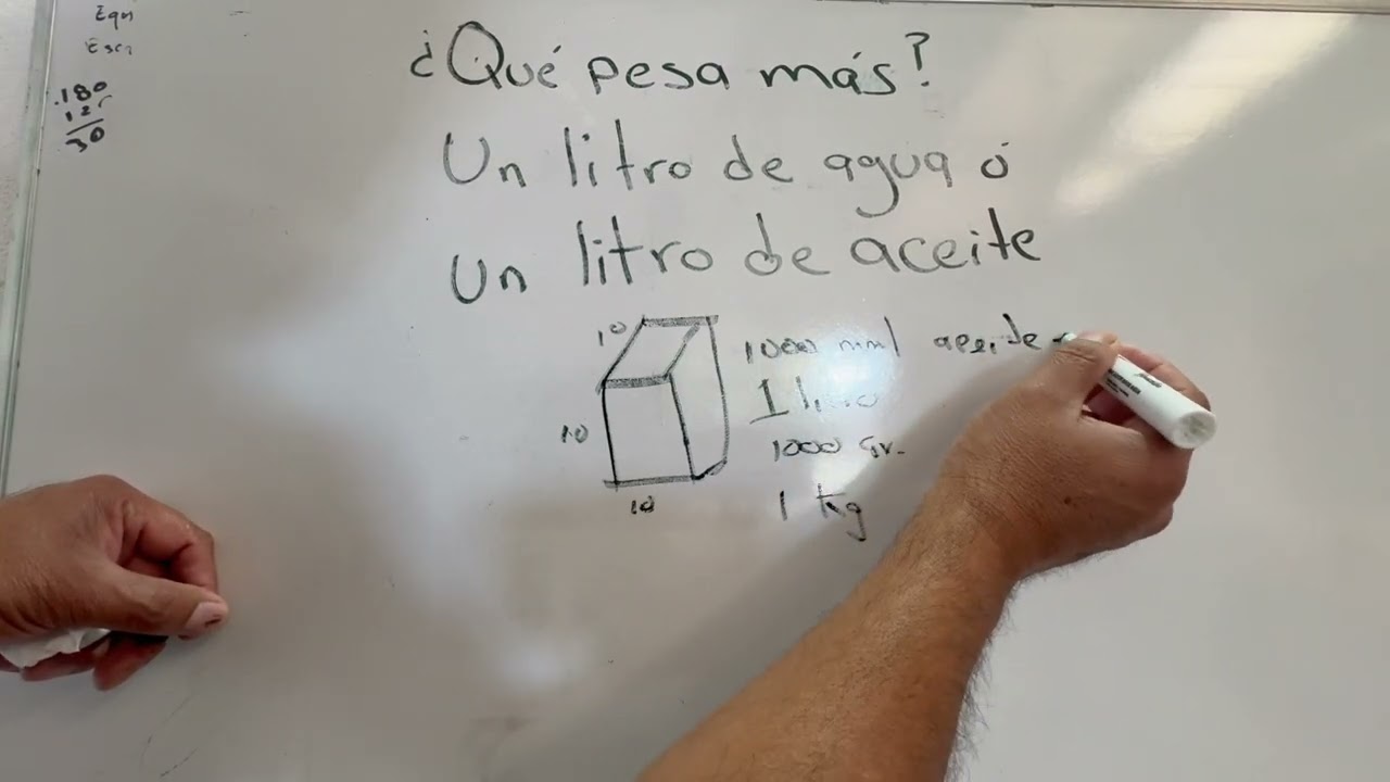 cuanto pesa 1 litro de aceite