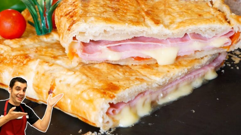 empanada de jamón york y queso jugosa