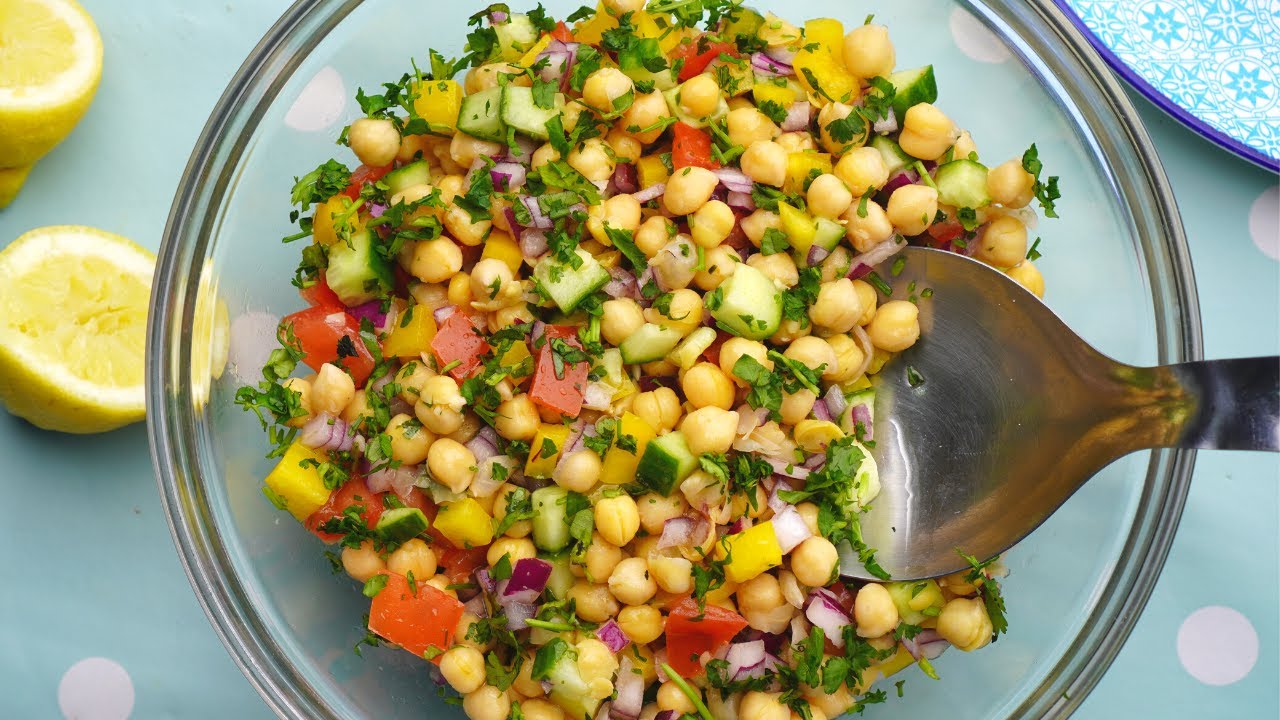 ensalada de garbanzos de bote para dieta