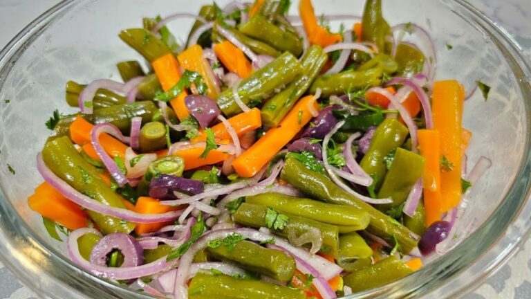 ensalada de judias verdes y zanahoria