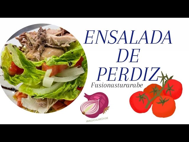 ensalada de perdiz escabechada con frutos secos