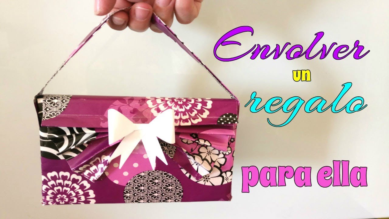 envolver regalo en forma de bolsa