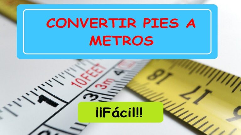 equivalente de un pie en metros