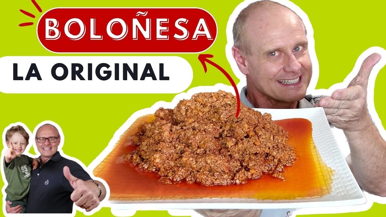 famosa salsa italiana con carne picada y sofrito