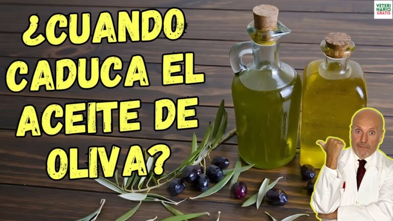 fecha de caducidad del aceite de oliva