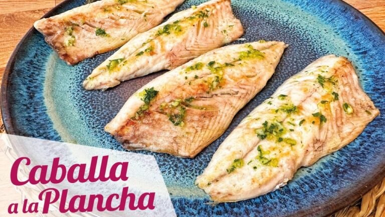 filetes de caballa a la plancha
