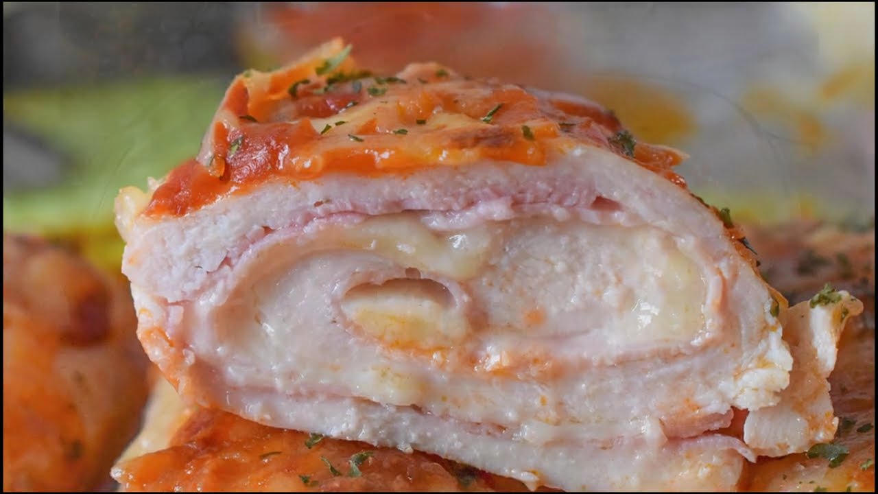 filetes de pollo rellenos al horno
