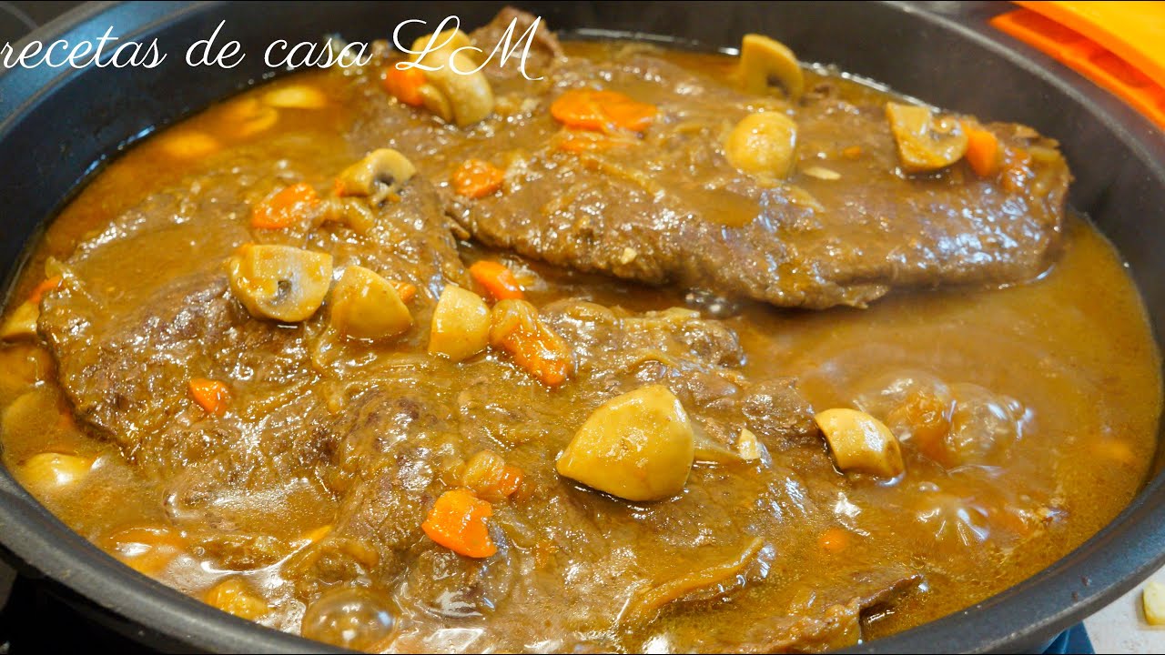 filetes de ternera en salsa olla rápida
