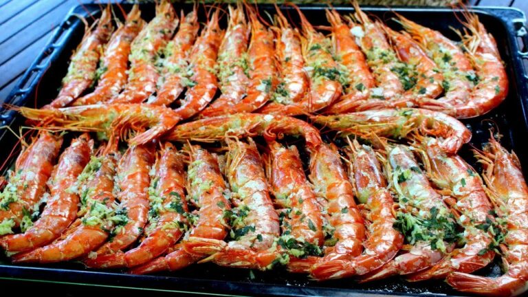gambas al horno tiempo y temperatura