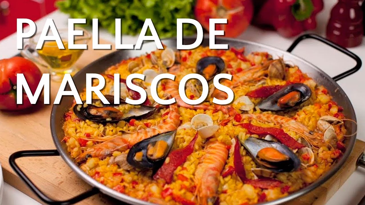 ingredientes de la paella de marisco