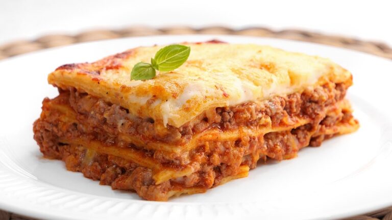 lasaña con nata en vez de bechamel