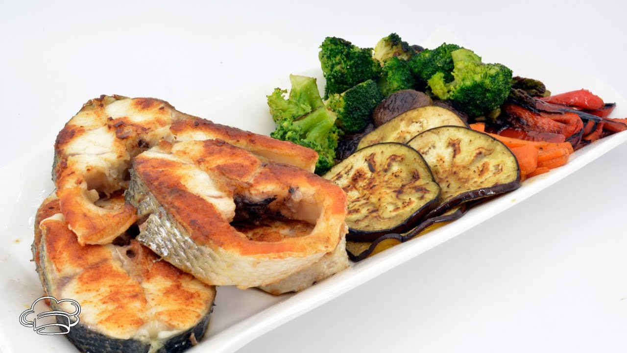 lubina a la plancha con verduras