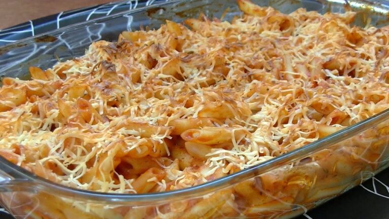 macarrones al horno con tomate y queso
